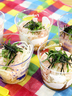 飽きずに食べれる♪山芋明太カップそうめん-レシピのメイン写真