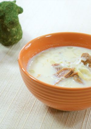 プラントビーフジャーキーの豆乳スープ♪♪-レシピのメイン写真