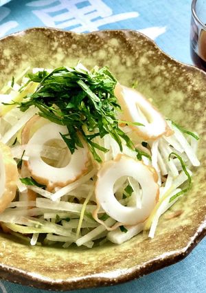 切って和えるだけ♪竹輪大根生姜ポン酢和え-レシピのメイン写真
