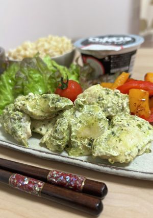 油不使用×胸肉のバジルチキン-レシピのメイン写真