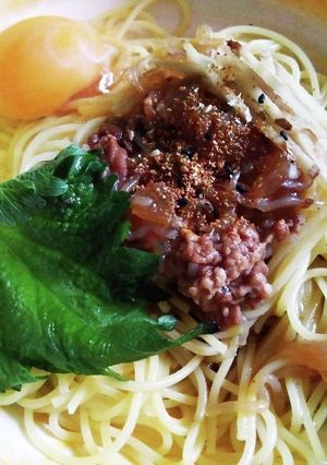 牛丼パスタ-レシピのメイン写真