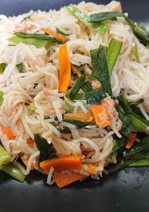 にら人参ツナうーめん(そうめんでもOK)-レシピのメイン写真