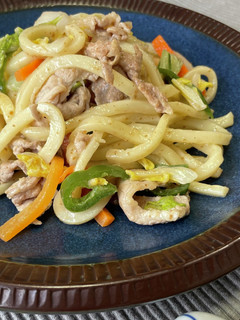 【ごまドレ】かんたん!ごまドレで焼うどん-レシピのメイン写真