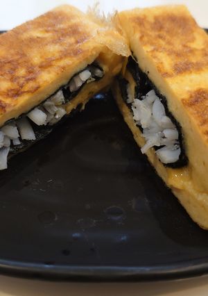 お弁当にも！シラウオと海苔の玉子焼き-レシピのメイン写真