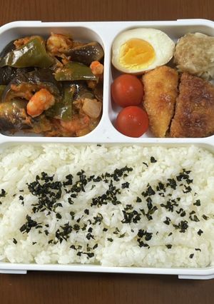 なすピーマントマト　フードマン800弁当-レシピのメイン写真