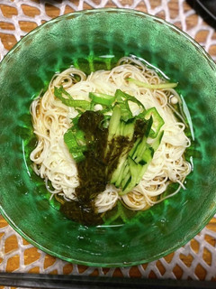 『冷やしアカモクそうめん』-レシピのメイン写真