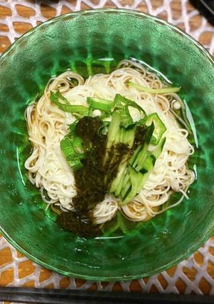 『冷やしアカモクそうめん』-レシピのメイン写真