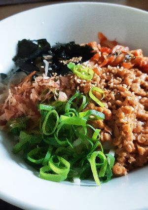 冷し納豆キムチうどん-レシピのメイン写真