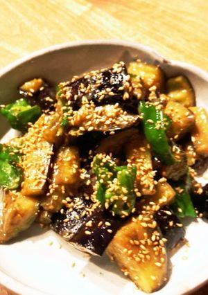 味付2つ☆茄子とピーマンの甘辛味噌-レシピのメイン写真