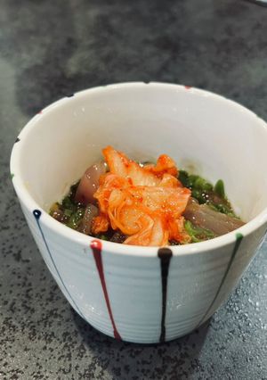 キハダマグロとめかぶのキムチあえ-レシピのメイン写真