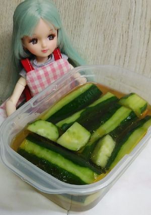 リカちゃん♡まりえさん薦きゅうりの出汁漬-レシピのメイン写真