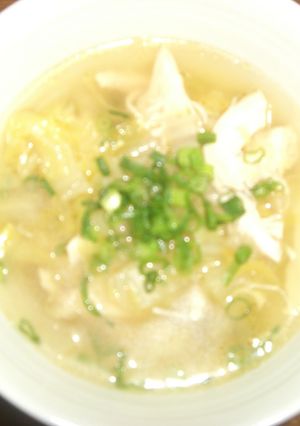 白菜とササミのヘルシーなスープ-レシピのメイン写真
