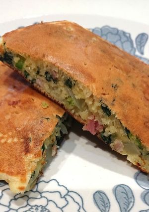 幼児食にも★野菜とチーズのホットケーキ-レシピのメイン写真