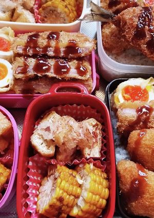 高校生息子、旦那、娘弁当(7/6)-レシピのメイン写真