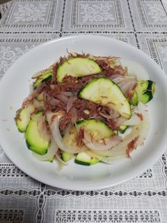 ズッキーニのコンビーフ炒め-レシピのメイン写真