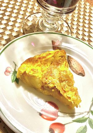 焼き芋でササっとスペイン風オムレツ-レシピのメイン写真