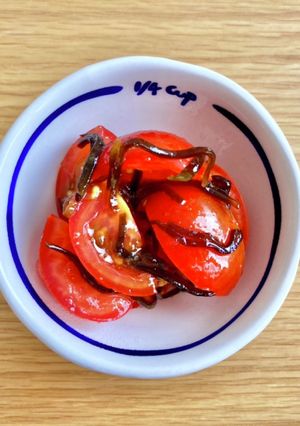 2個でできる！トマトの塩昆布マリネ-レシピのメイン写真