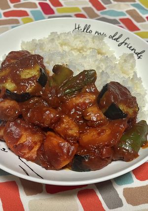超簡単☆旨味堪能！茄子のトマト缶カレー♪-レシピのメイン写真