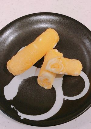 レンジで簡単、とろけるチーズ玉子巻き-レシピのメイン写真