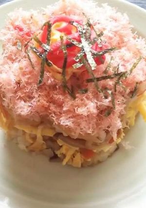 春色重ね寿司-レシピのメイン写真