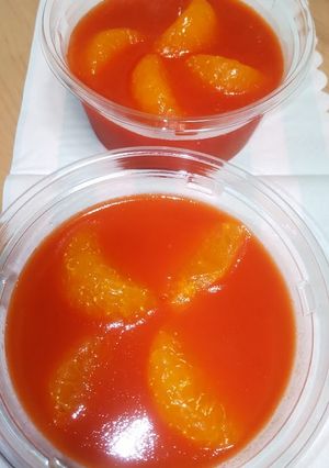 野菜ジュースでみかん寒天-レシピのメイン写真
