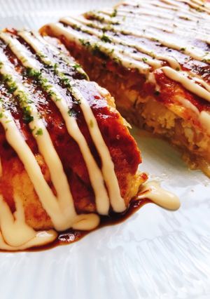 節約☆豆腐そぼろともやしのとん平焼き風-レシピのメイン写真