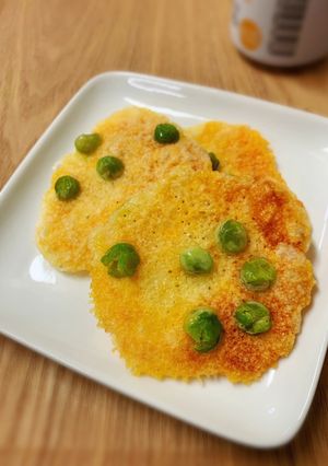 レンジで簡単♪しお豆のチーズせんべい-レシピのメイン写真