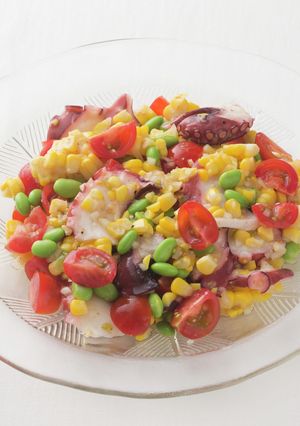 トウモロコシと枝豆のタコマリネ-レシピのメイン写真