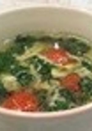 モロヘイヤとトマトのスープ-レシピのメイン写真