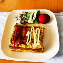 簡単！栄養たっぷり納豆卵トースト-レシピのメイン写真