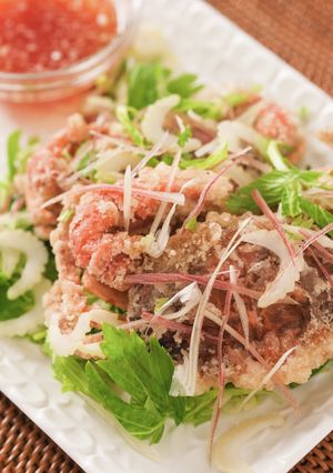 香味野菜とカニ丸ごとアジア風サラダ-レシピのメイン写真