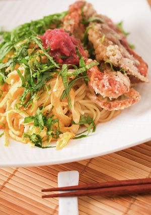 まるごとカニと梅シソの冷やし中華-レシピのメイン写真