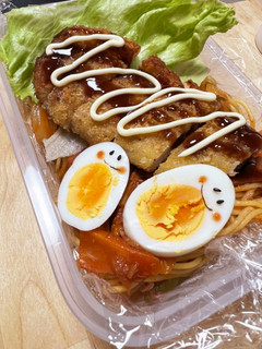 わんぱく☆チーズinカツとナポリタン弁当-レシピのメイン写真
