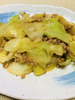 キャベツのひき肉みそ炒め-レシピのメイン写真