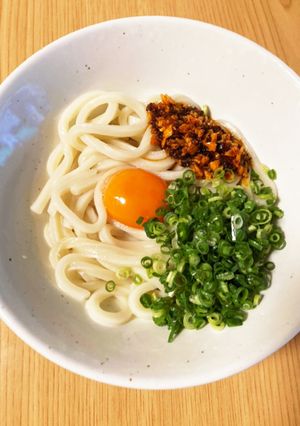食べるラー油あえうどん-レシピのメイン写真