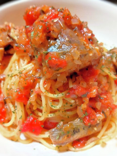 サバの水煮缶トマトソースパスタ-レシピのメイン写真