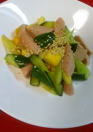 きゅうりとズッキーニの炒め物-レシピのメイン写真