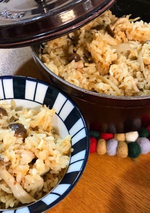 ストゥブで炊き込みご飯-レシピのメイン写真