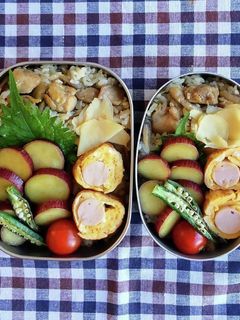 高校生 息子と娘のお弁当 55-レシピのメイン写真