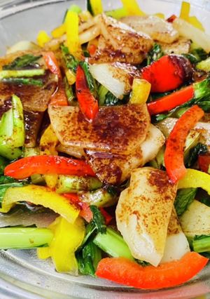 焦がしバター醤油で食べるカラフル温野菜-レシピのメイン写真