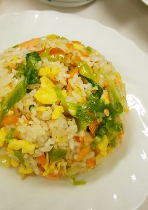 【お昼ごはん】鮭と卵のチャーハン-レシピのメイン写真