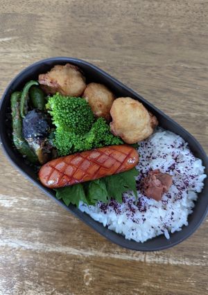 JK☆ナスとピーマンの味噌炒め弁当♪-レシピのメイン写真