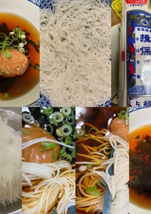 超簡単　梅わかめそうめん七夕バージョン-レシピのメイン写真