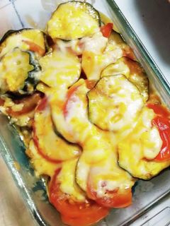 ズッキーニとトマトのレンジでグラタン-レシピのメイン写真