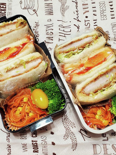 男子高校生ホットサンド弁当-レシピのメイン写真