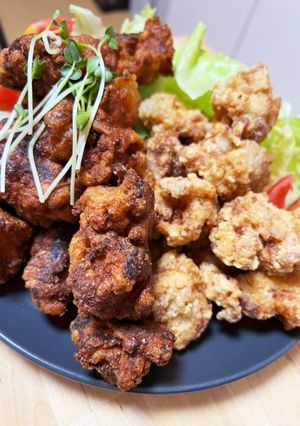 醤油味☆白だし味!鳥もも肉の2種唐揚げ-レシピのメイン写真