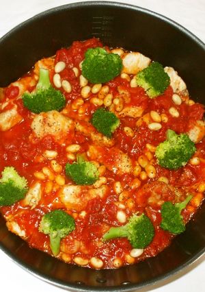 鶏肉大豆のトマト煮♪簡単むくみ漢方薬膳-レシピのメイン写真