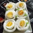 ごはんカップ(ゆで卵と枝豆)