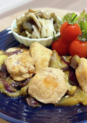 ヘルシー♪胸肉と茄子の南蛮漬け-レシピのメイン写真