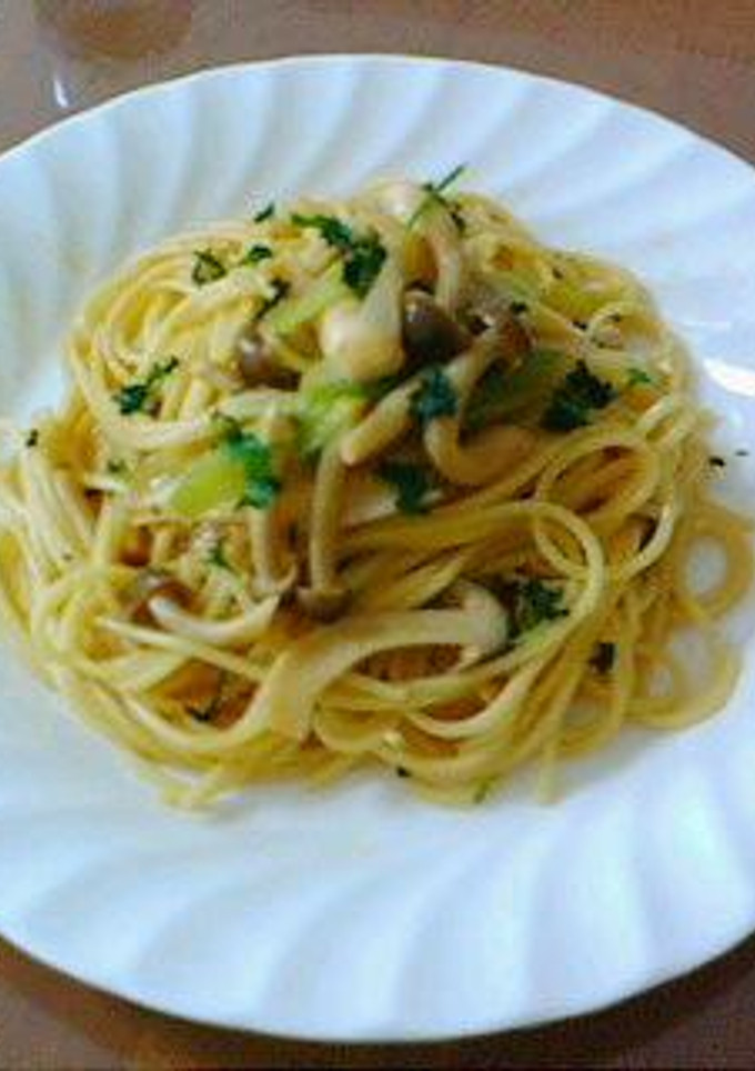 長ネギとしめじの和風パスタ-レシピのメイン写真